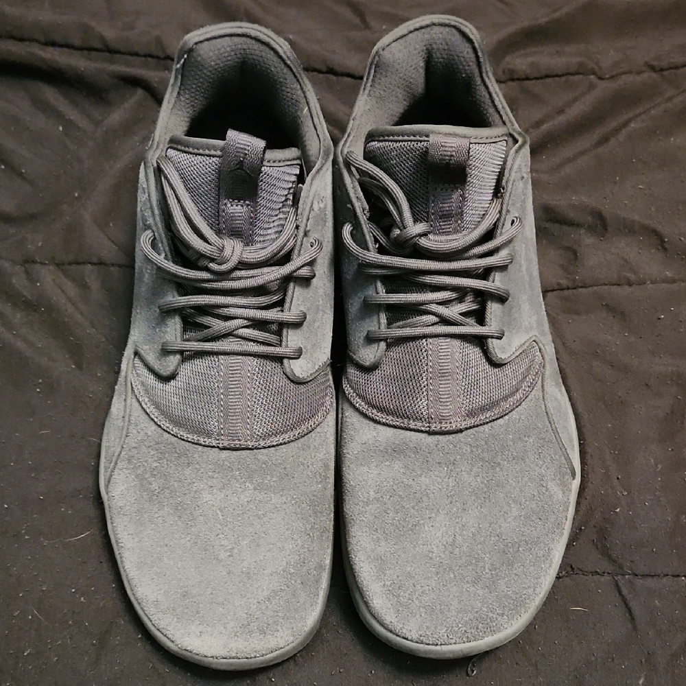 Jordan Men's Grey Sued Sneakers